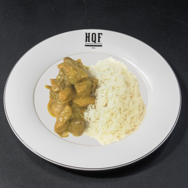 Pollo-al-curry-con-riso-basmati
